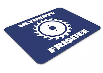 Ultimate Frisbee Circular Saw Joke Mousemat Office Rectangle Mouse Mat Funny • £8.99