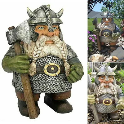 £8.86 • Buy Viking Victor Norse Dwarf Gnome Statue Garden Yard Home Decor