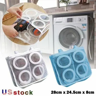 Laundry Mesh Sneaker Shoe Wash Dry Bag Net Over The Door Washing Dryer Case HOT • $6.59