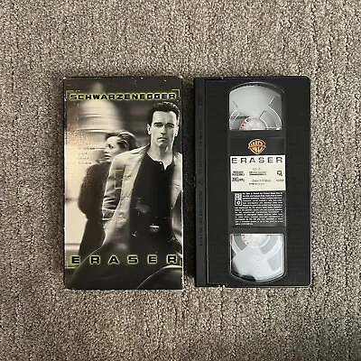Eraser (VHS 1996) Arnold Schwarzenegger - COMBINED SHIPPING • $1.69