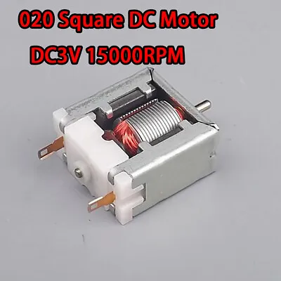 DC3V 15000RPM High Speed Mini Thin 020 Square DC Motor Permanent Magnetic DIY • $1.39