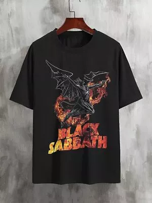 Black Sabbath Music T-shirtVintage 70s Ozzy Osbourne Black SabbathHeavy Metal • $31.01