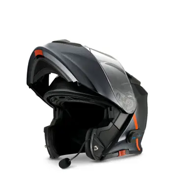 Helmet Modular Black Original Moto Guzzi Bluetooth Integrated • $459.44