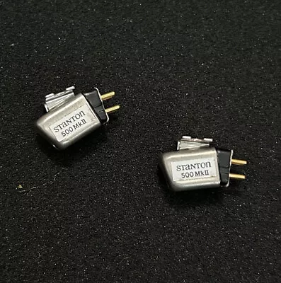 Stanton 500 MkII Turntable DJ Cartridges (no Stylus) Pair (Silver) 500MkII Mk 2 • $65