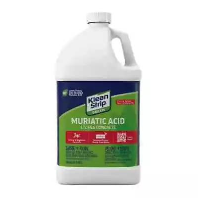 1 Gal. Green Muriatic Acid Brighten Concrete&Masonry No Scent Concrete Cleaner • $12.77