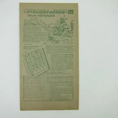 Nabisco Shredded Wheat Straight Arrow Indian Book 4 Card 32 Drum Vintage 1952 • $9.99