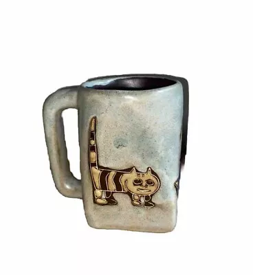 Mara Mexican Art Pottery Unique Coffee Mug W/Cats Signed On Bottom • $19.99