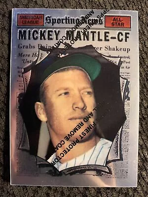 1997 Topps Mickey Mantle 32 1961 Reprint Mint Sporting News All Star #578 Coated • $11