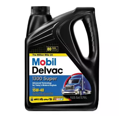 Mobil Delvac 1300 Super Heavy Duty Synthetic Blend Diesel Engine Oil 15W-40 1 G • $22.99