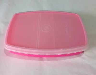 Tupperware #813-7 Two Compartment Packette Divided Lunch Snack Container Pink • $9.99