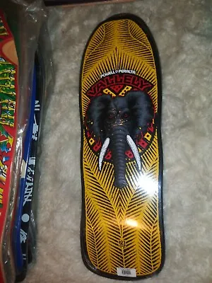 New Powell Peralta Mike Vallely Elephant Reissue Skateboard Deck Yellow Vision • $224.99