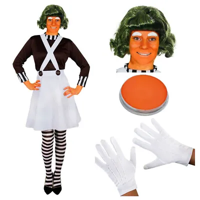 Ladies Factory Worker Costume Chocolate Adults Book Day Character Fancy Dress • £99.99