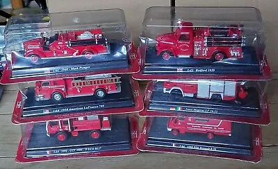 £36 • Buy Job Lot Of 6 X Del Prado Fire Engines Of The World Boxed 