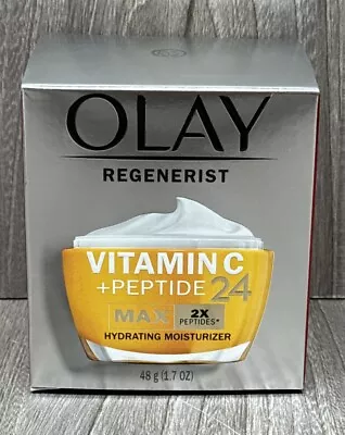 OLAY Regenerist Vitamin C + Peptide 24 Max Hydrating Moisturizer 1.7 Oz 48 G • $17.95