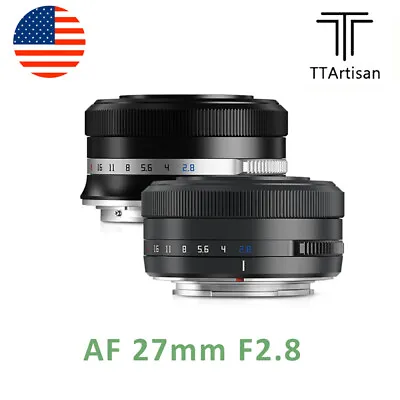 US TTArtisan 27mm F2.8 APS-C Auto Focus Lens For Fuji X Mount XF Camera XE4 XT30 • $118.68