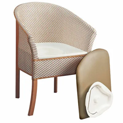 Derby Bedroom Basket Weave Subtle Discreet Commode Chair With Padded Seat • £229.99