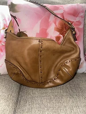 Vintage Coach Leather Handbag Tan-Whipstitched Model #E3S-9539 • $75