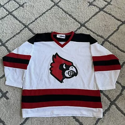 Vintage Louisville Cardinals Hockey Jersey Men’s Sz Xl Mesh Made In Canada • $79.99