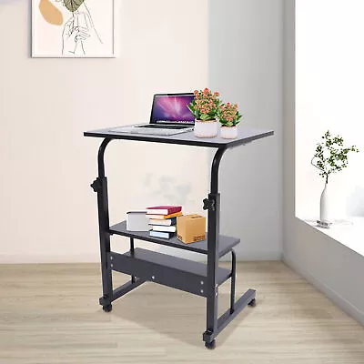 Computer Desk Home Office Desk PC Laptop Table Office Desk With Rolling Wheels • $38.95