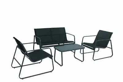 $198.99 • Buy Elora 4pc Lounge Set Outdoor Furniture Chair Table Garden Patio Balcony Garden
