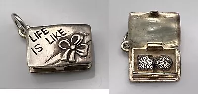$38.99 • Buy Vintage Sterling Silver LIFE IS LIKE A BOX OF CHOCOLATES Opens To Candy Charm