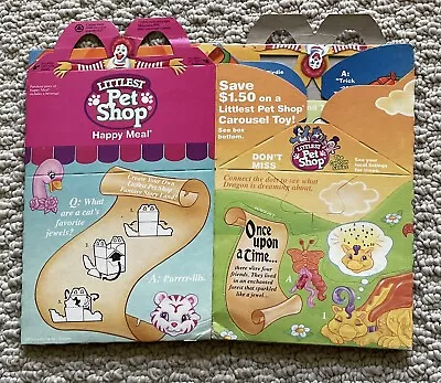 McDonald's Littlest Pet Shop Happy Meal Box Never Used 1995 Merchandise Hasbro • $4.50