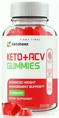 Ketobeez ACV Keto Advanced Weight Loss Gummies To Burn Fat For Energy 60ct • $19.95