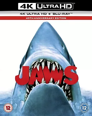 Jaws (4K Ultra HD Blu-Ray) (New And Sealed) • £14.95