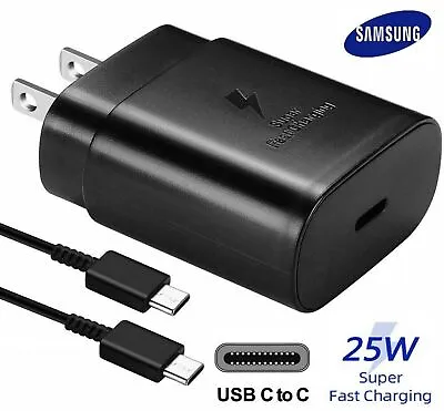 Original Carga Rapida USB-C De 25W Cargador Para Samsung Galaxy S21 / S20 / S22 • $12.47