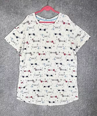 Secret Treasures Winter Dachshund Weiner Dog Pajama Sleep Shirt Womens Size L-XL • $19.99