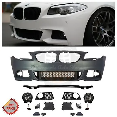 Bmw F10 Mtech Style Complete Front Bumper Kit For 2011-2013 F10 Sedan W/o Pdc • $649