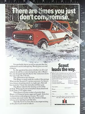 1978 AD For International Harvester Scout Rallye Left Fender Grille Hood Shot • $10.50