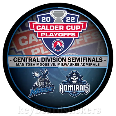 Milwaukee Admirals Vs Manitoba Moose 2022 AHL Calder Cup Playoffs Dueling Puck • $8.96