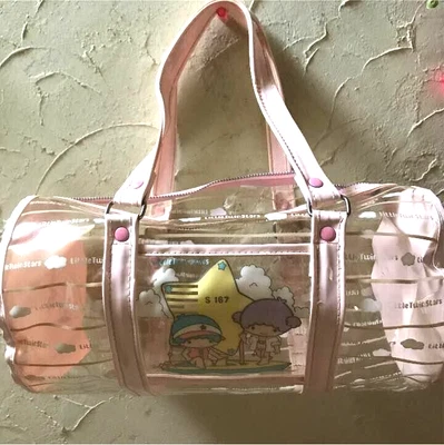 $249.99 • Buy Sanrio Little Twin Stars Kiki Lala 1976 Vintage Pool Bag Vinyl Bag Retro Pink