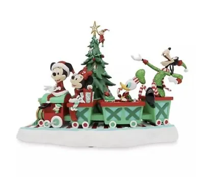 Disney Parks Mickey Mouse And Friends Musical Train Christmas Figurine NIB • $64.94