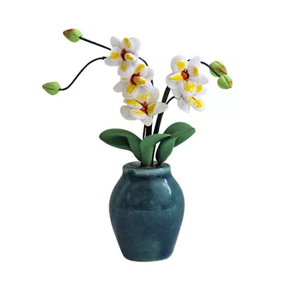  Magnolia Potted Plant Dollhouse Fairy Garden Decor Small Bonsai Model Decorate • £9.19