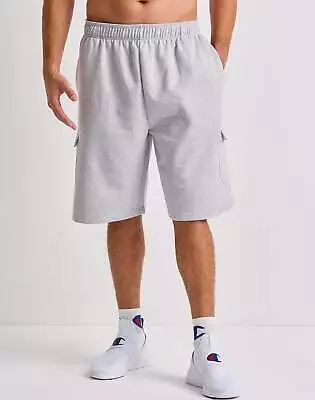 Champion Big & Tall Fleece Cargo Shorts Men's 10 Inseam Pockets Cotton Soft • $25.49