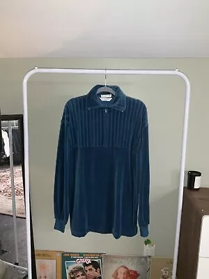 Super Rare Vintage Blue Christian Dior 1/4 Zip 10/10 Impeccable Condition￼! • $81