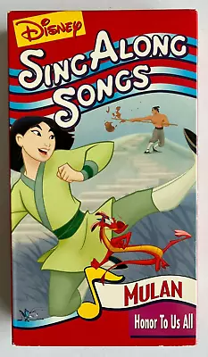 Disney Sing Along Songs VHS: Mulan Honor To Us All • $9.95