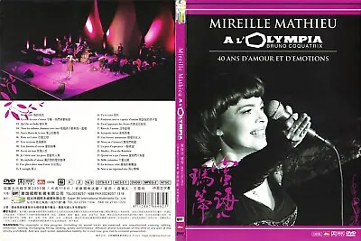 X-Rare MIREILLE MATHIEU 'A L'OLYMPIA' Unique Taiwan Gatefold Cover DVD With OBI • $79.99