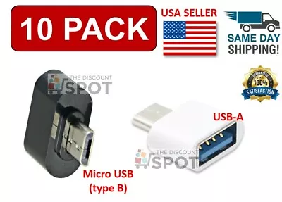 Micro USB B Male To USB 2.0 A Female OTG Adapter For Samsung S5 S6 S7 Note 2 4 5 • $10.24