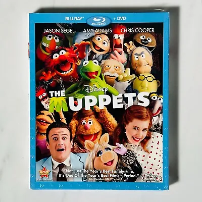 The Muppets - Blu-Ray + DVD - Jason Segal - Amy Adams - Disney - Slip Cover • $9.95