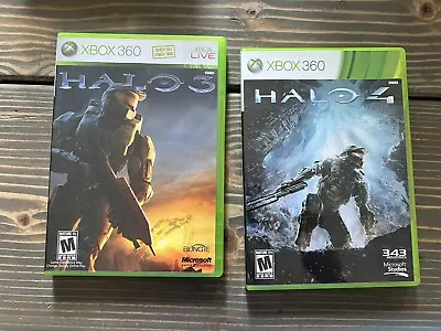 XBOX 360: Halo 3 And 4 (2 Game Lot) *COMPLETE & FREE SHIPPING* • $18