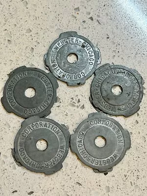 5 ~ Vintage Webster Chicago Metal 45 RPM Record Adapter Lot - Patent Applied For • $15