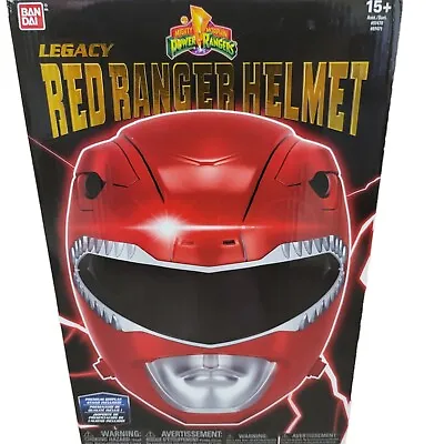 Bandai Mighty Morphin Power Rangers Legacy Jason Red Ranger Helmet 1:1 Scale NIB • $139.99