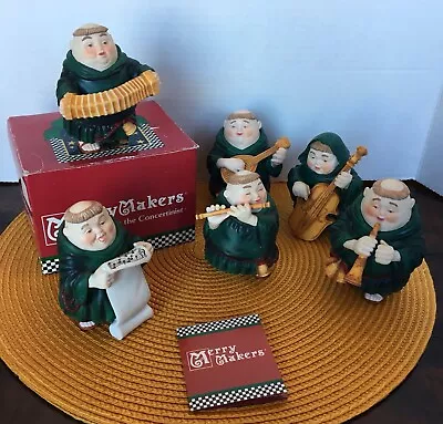 Dept. 56 Collectibles - 6 Vintage Retired Merry Makers Monks Music Band Figures • $85