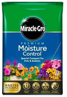 Miracle Gro Premium Moisture Control Potting Compost With Vital Minerals 10L • £7.75