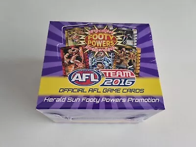 AFL Teamcoach Herald Sun Footy Power Promotion 2016 Sealed Box 50 X Packets • $89.99