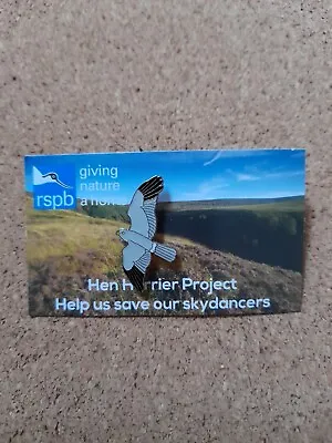 £5.99 • Buy RSPB HEN HARRIER SPECIAL GNAH Charity Pin Badge BIRD Skydancers