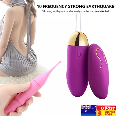 Wearable Mini Egg Vibrator Remote Control  Wireless Clit Vibrating Women Sex Toy • $19.95